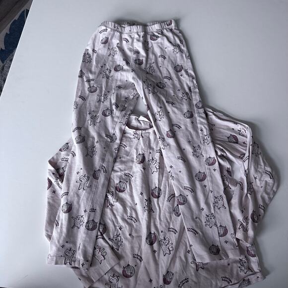 Zara Disco Cat Pajamas - Pink - Size 8/9 Years - Two Piece - Picture 3 of 4